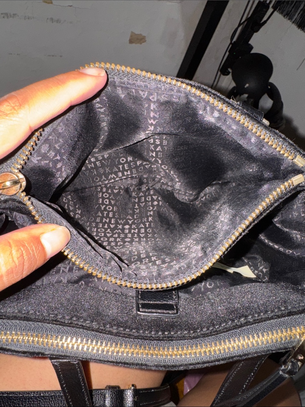kate spade Black Velvet Satchel - Picture 8 of 11